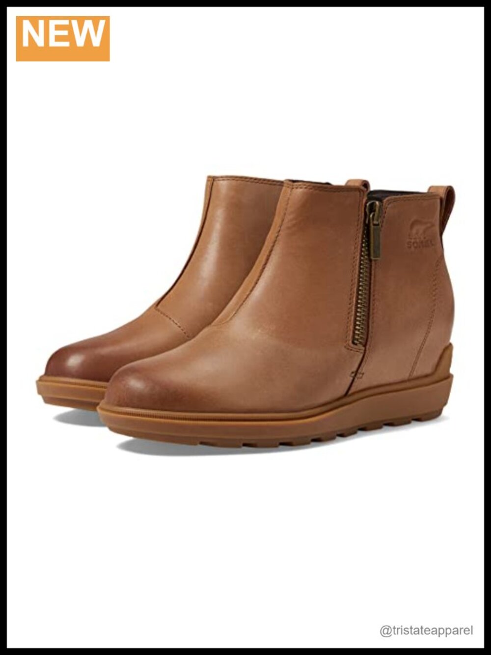 Sorel Evie II Zip Waterproof Leather Winter Boots Ankle Boots